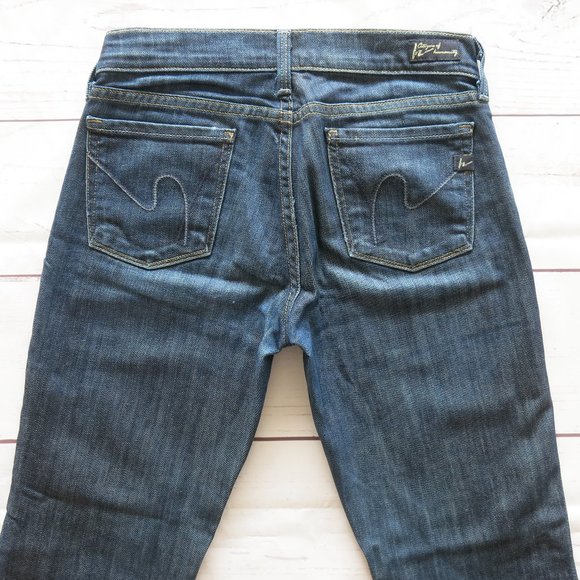 Citizens of Humanity Kelly #001 Stretch Low Waist Bootcut Denim Jeans - Size 25 - Picture 4 of 6